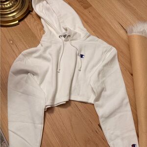 Champion Ivory Hoodie with Logo